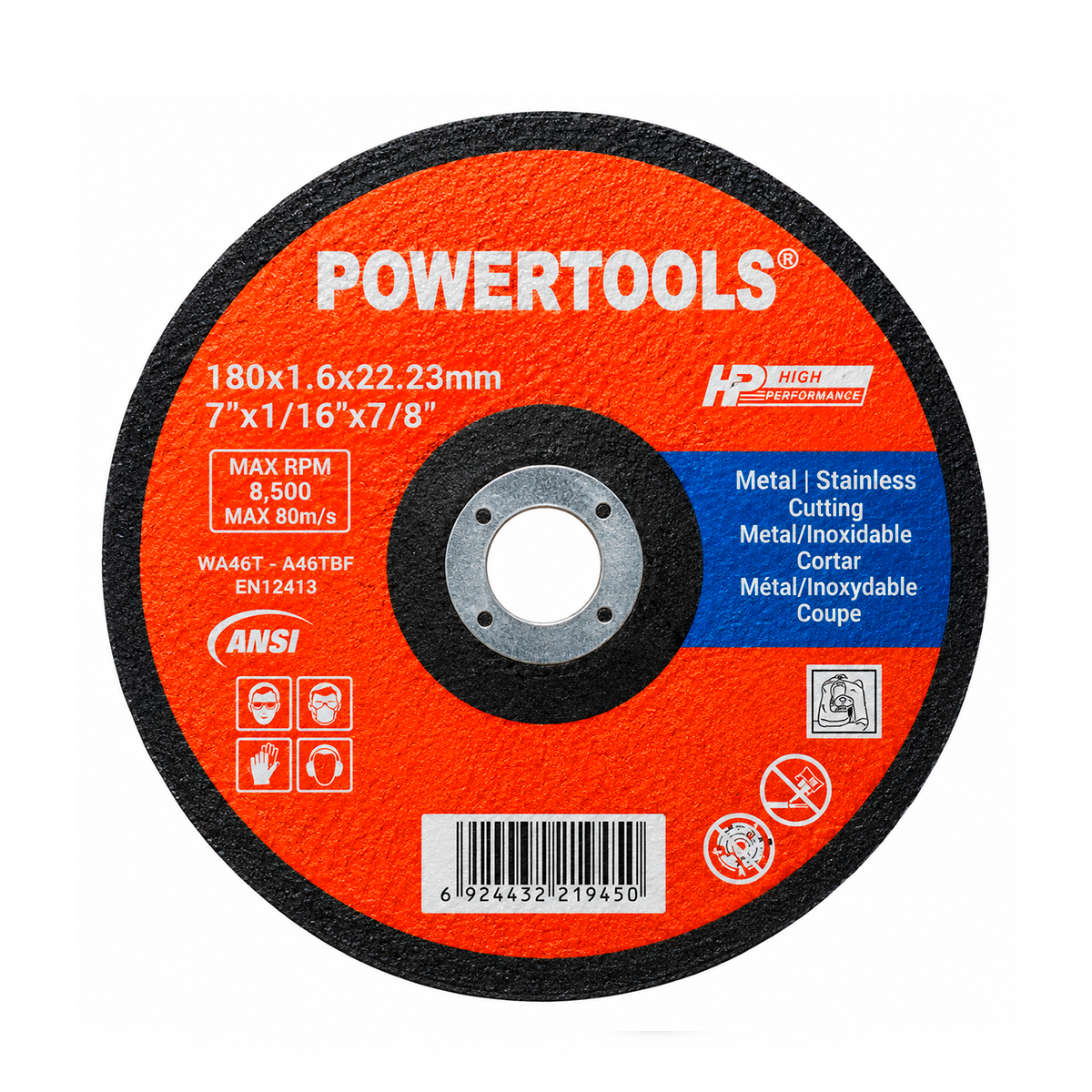 Disco Para Corte De Metal Powertools 7