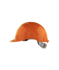CASCO ANARANJADO CON BOTON 6 PUNTOS DE SUSPENSIÓN